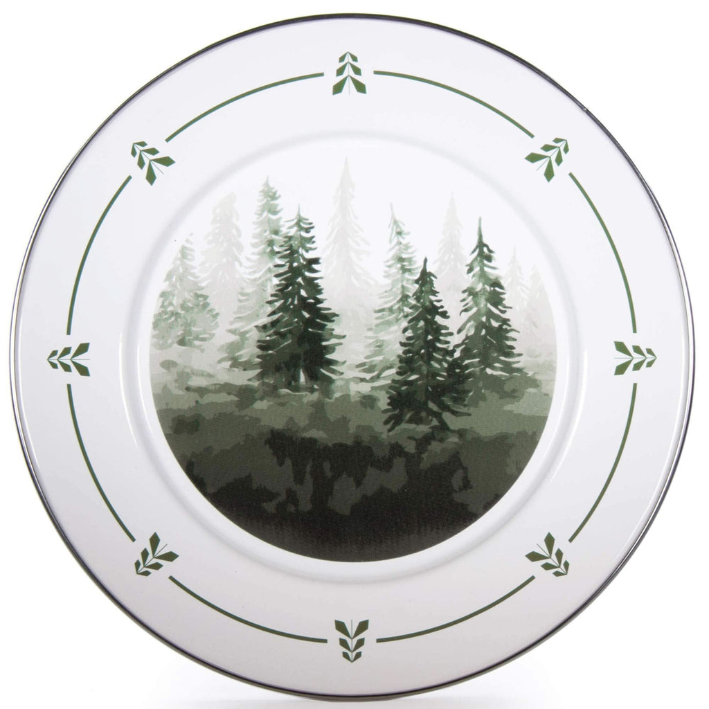 Golden Rabbit Enamelware 10.5" Dinner Plates , Set of 4