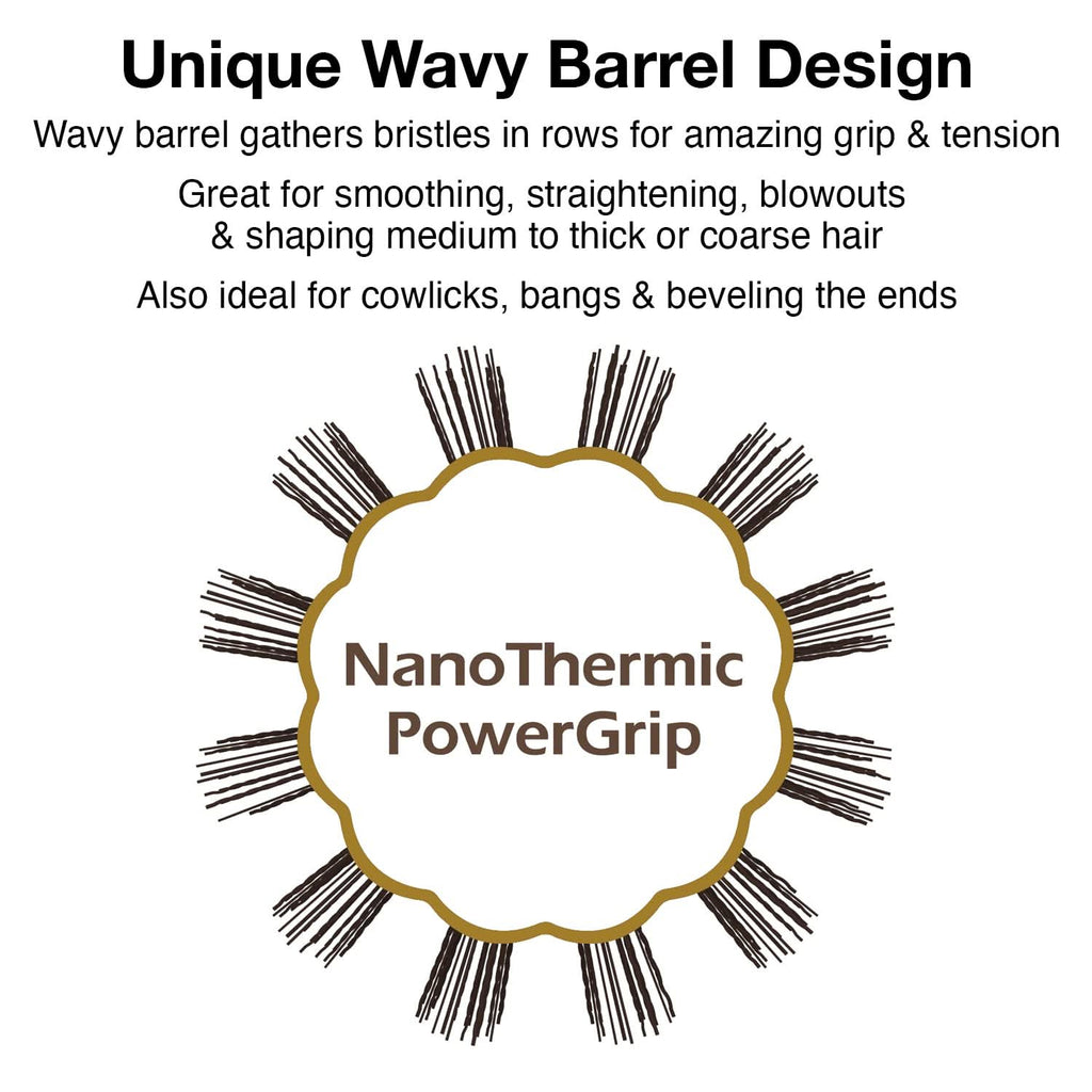 Olivia Garden NanoThermic PowerGrip Thermal Brush NT-G34 (1 1/4")