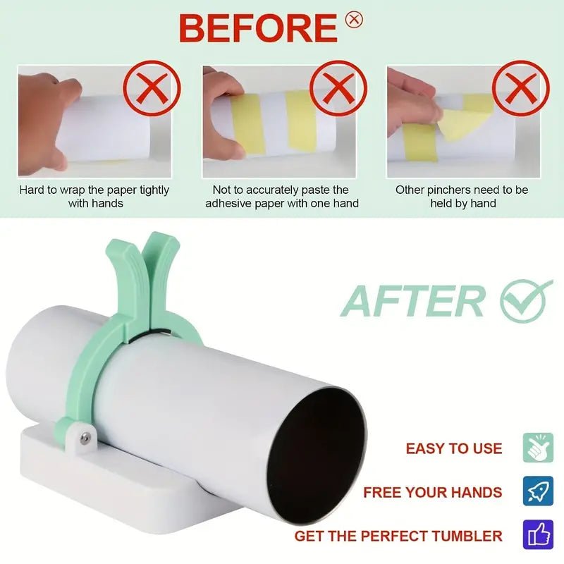 2-In-1 Sublimation Tumblers Pincher With Cup Cradle, Tumbler Clamp Grip Pinch Tool For 12-20oz Sublimation Tumblers