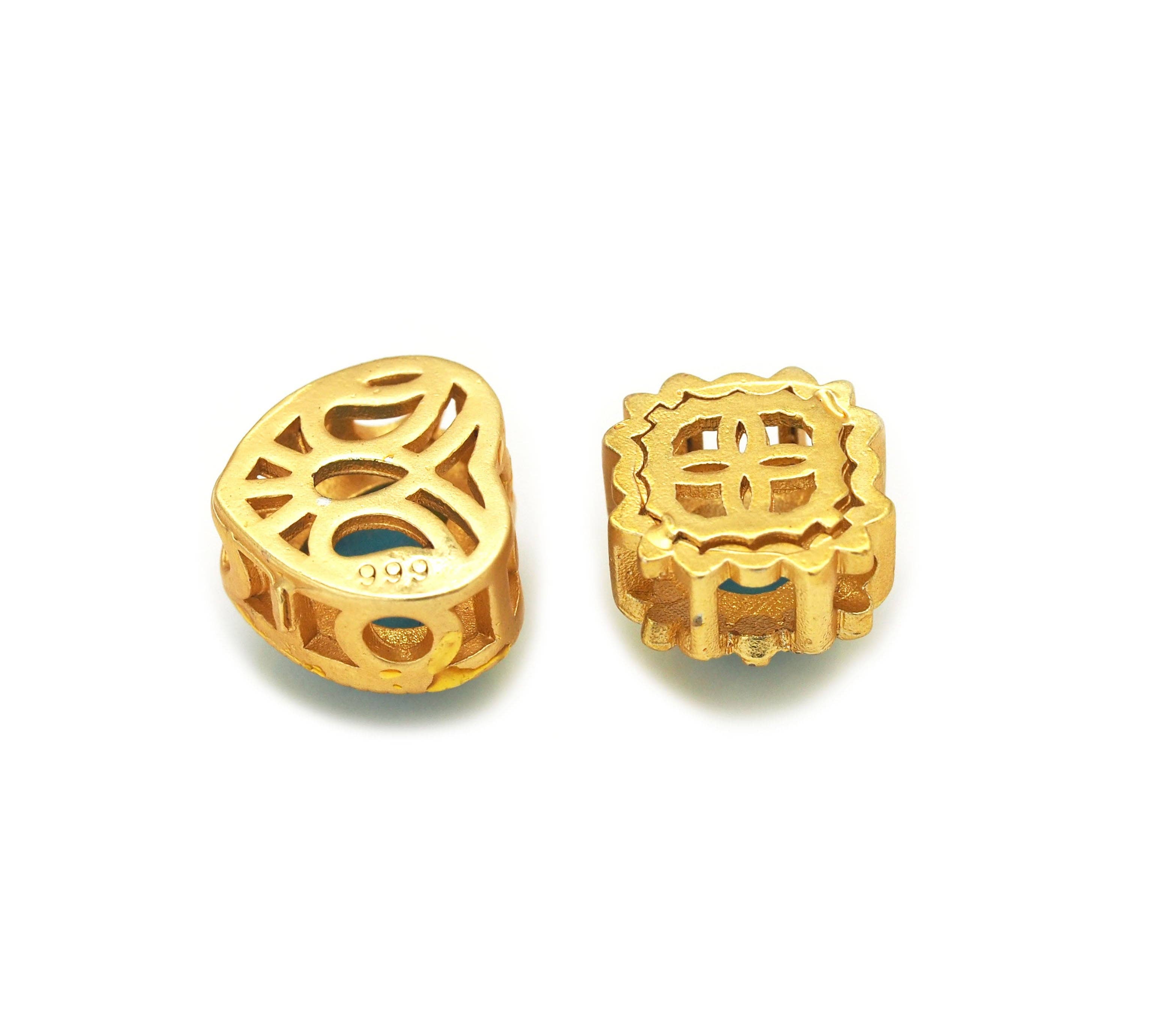Tutquoise Spacer Beads, Sku#LX11