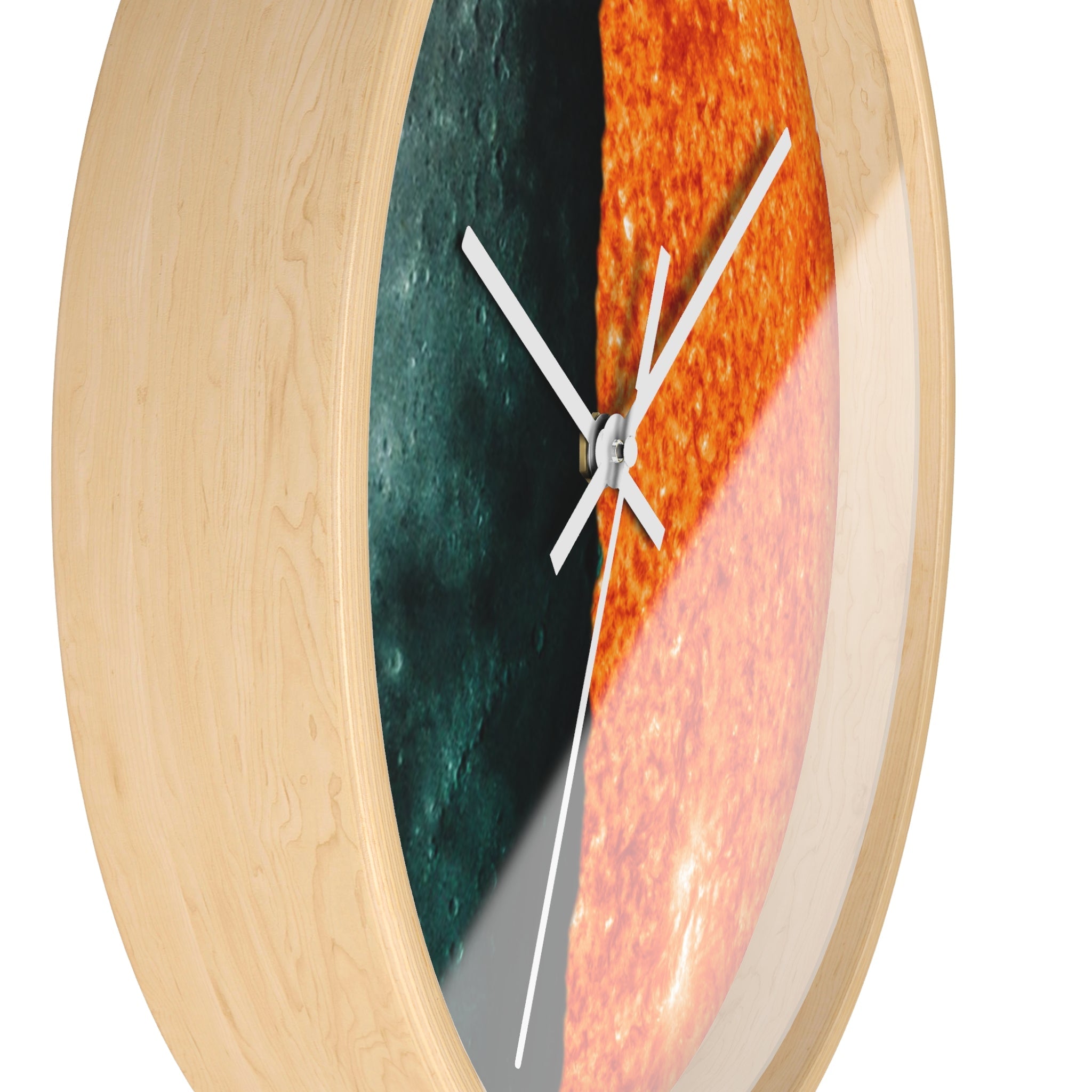Soleil et lune - Horloge murale