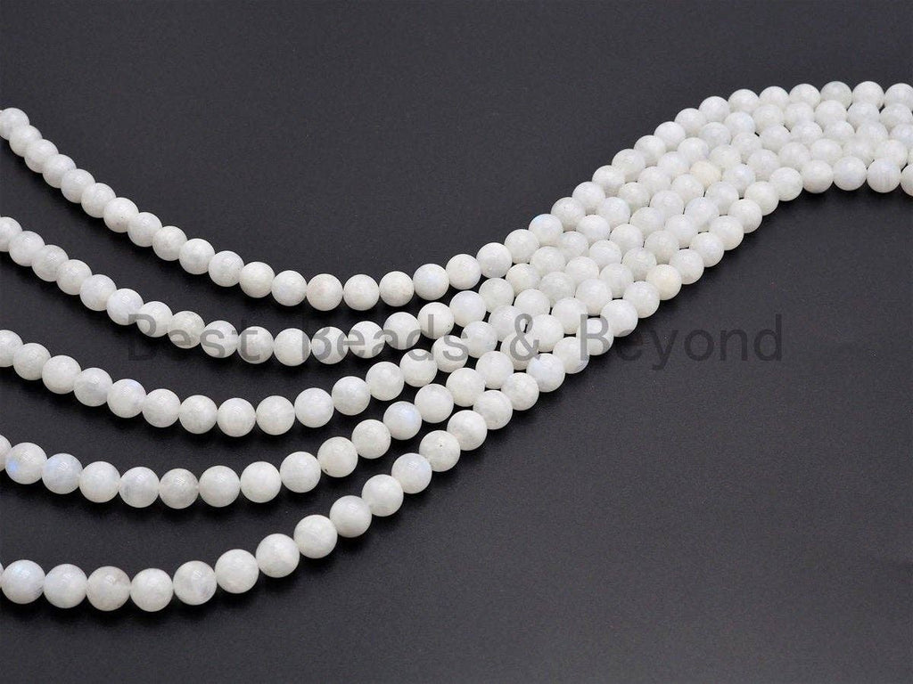 High Quality Natural Moonstone Round Smooth  beads,6/8/10/12/14mm Sparkly White Gemstone Beads, White Moonstone, 16inch strand, SKU#U416
