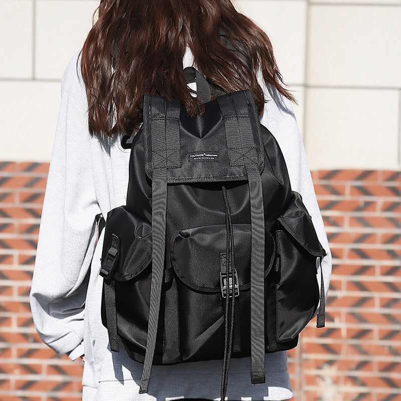 Student Backpack Drawstring Travel Large Capacity Schoolbag