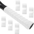 L LK SPORTS Bande de poignée de raquette de tennis, lot de 6, prédécoupée, antidérapante, absorbante, toucher sec, pour tennis et pickleball, blanc