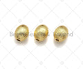 Brushed Gold Oval Shape Spacer Beads, Gold Oval Space Beads, Necklace Bracelet Beads, 8x10mm, sku#Y332