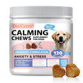 Ourcares Calming Chews for Dogs | 120 Soft Chews, Chicken Flavorrelieves Separation Anxiety, Reduces Stress & Destructive Behavior, Aids Sleep & Training