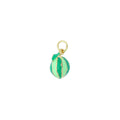Enamel Gold Melon Shape Charm Pendant, Sku#Y1010