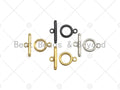 1 Set Gold and Silver Plated Toggle Clasp, Toggle Clasp, sku#Y255