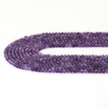 Genuine Amethyst Round Faceted Beads, Sku#U1707