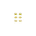CZ Oval Faceted Tube Gold Spacer beads, Sku#JL189