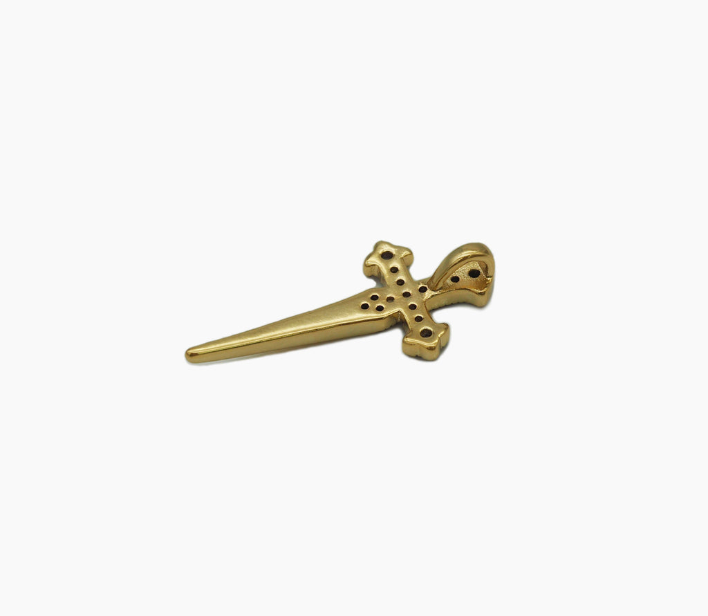 CZ Cross Sword Charm, Sku#Z1443