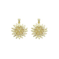 Clear CZ Filigree Flower Sun Charm, Sku#LX370