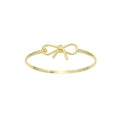 Plain Gold Bowknot  Bracelet, Sku#A400