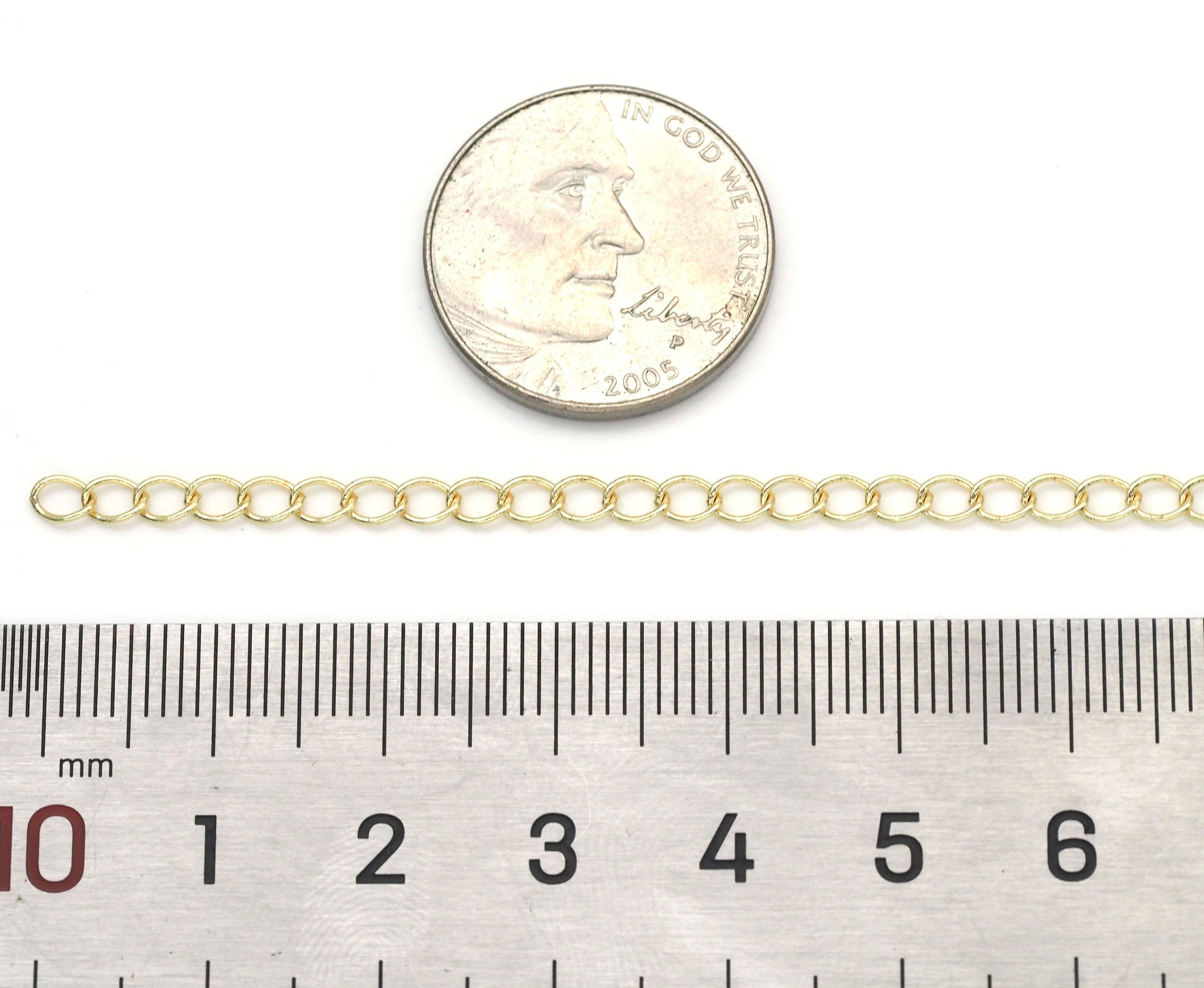 Thin Oval Link Chain by Yard, extension chain, sku#LX159