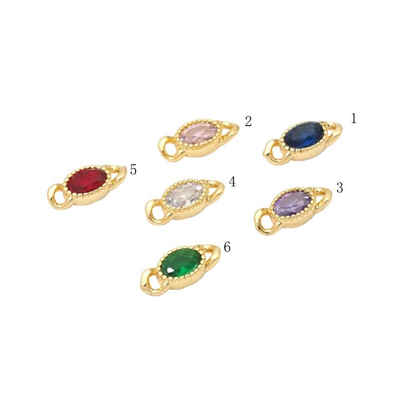 Colorful Oval Shape Link Connector Beads, Sku#LD409