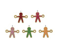 Gold Enamel Human Shape Connector, Sku#B179
