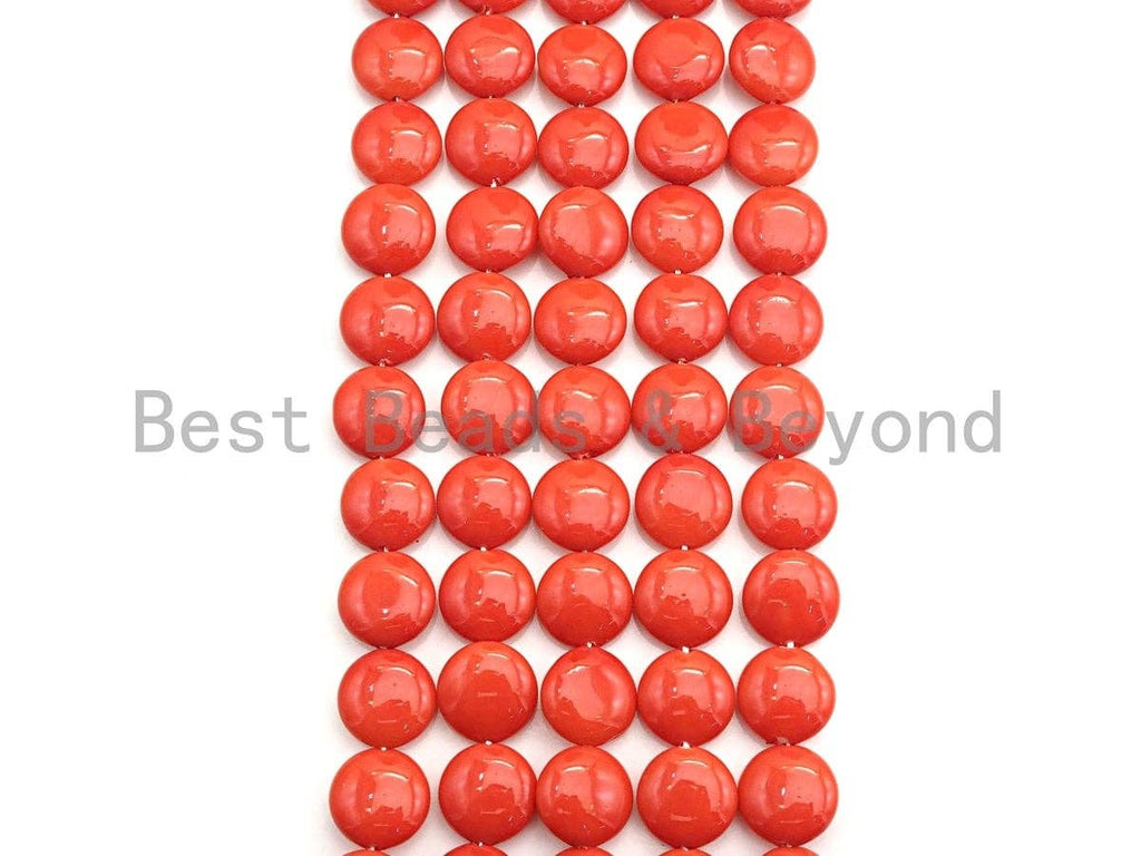 Mother of Pearl Coin Shape beads, Orange Mother of Pearl, Black Mother of Pearl, 5x12mm, sku#T124