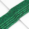 Rondelle Smooth Malachite Jasper Beads, Sku#U1950