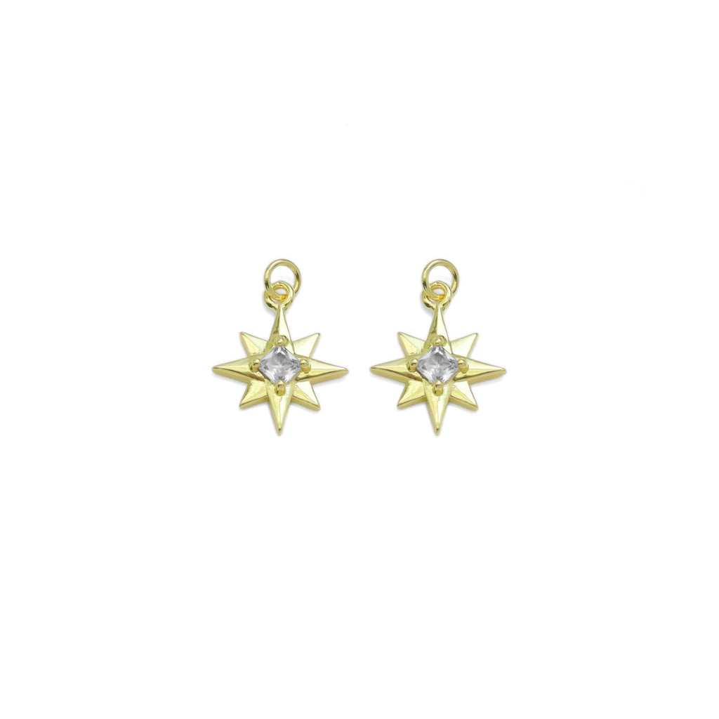 North Star with Diamond Center Charm, Sku#LK937