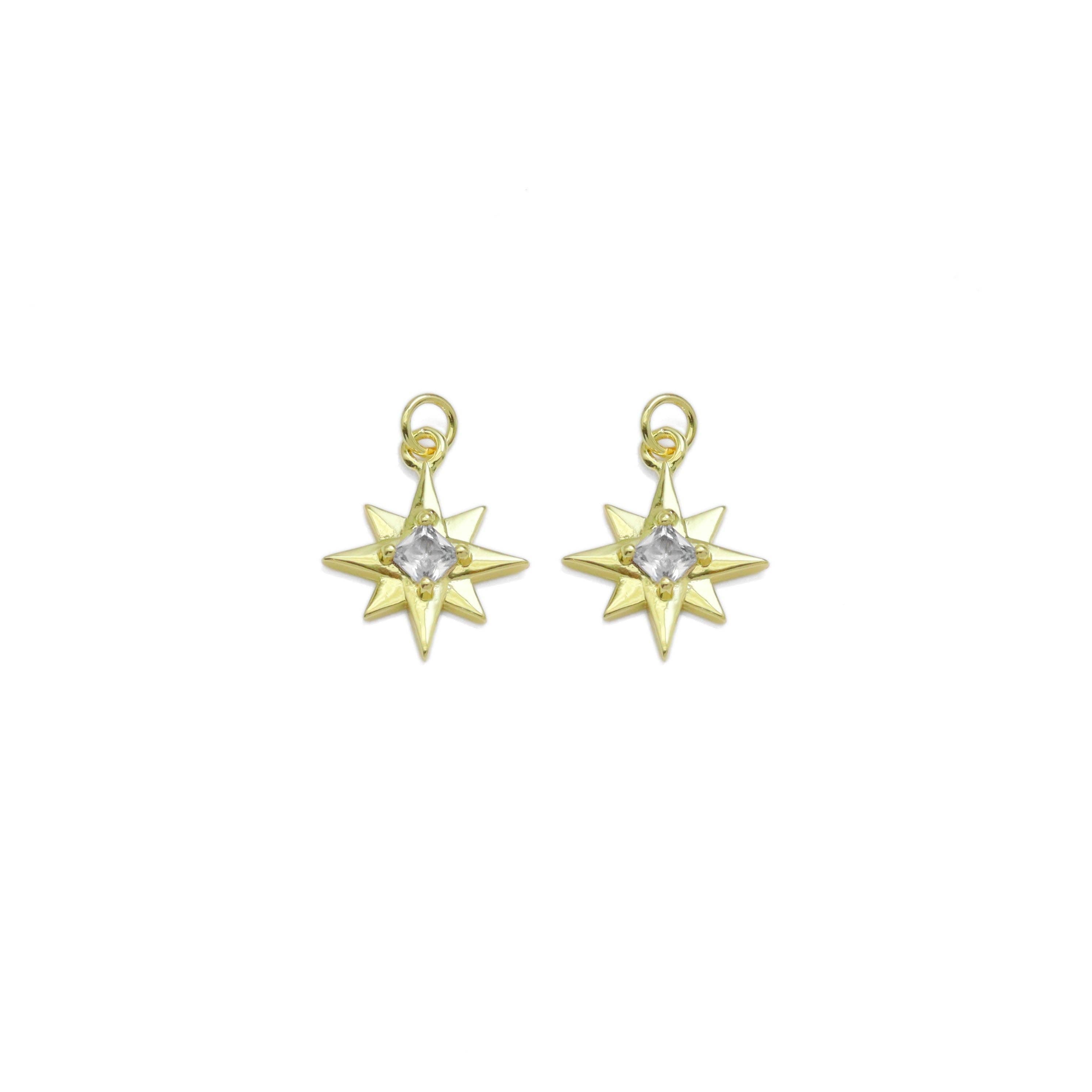 North Star with Diamond Center Charm, Sku#LK937