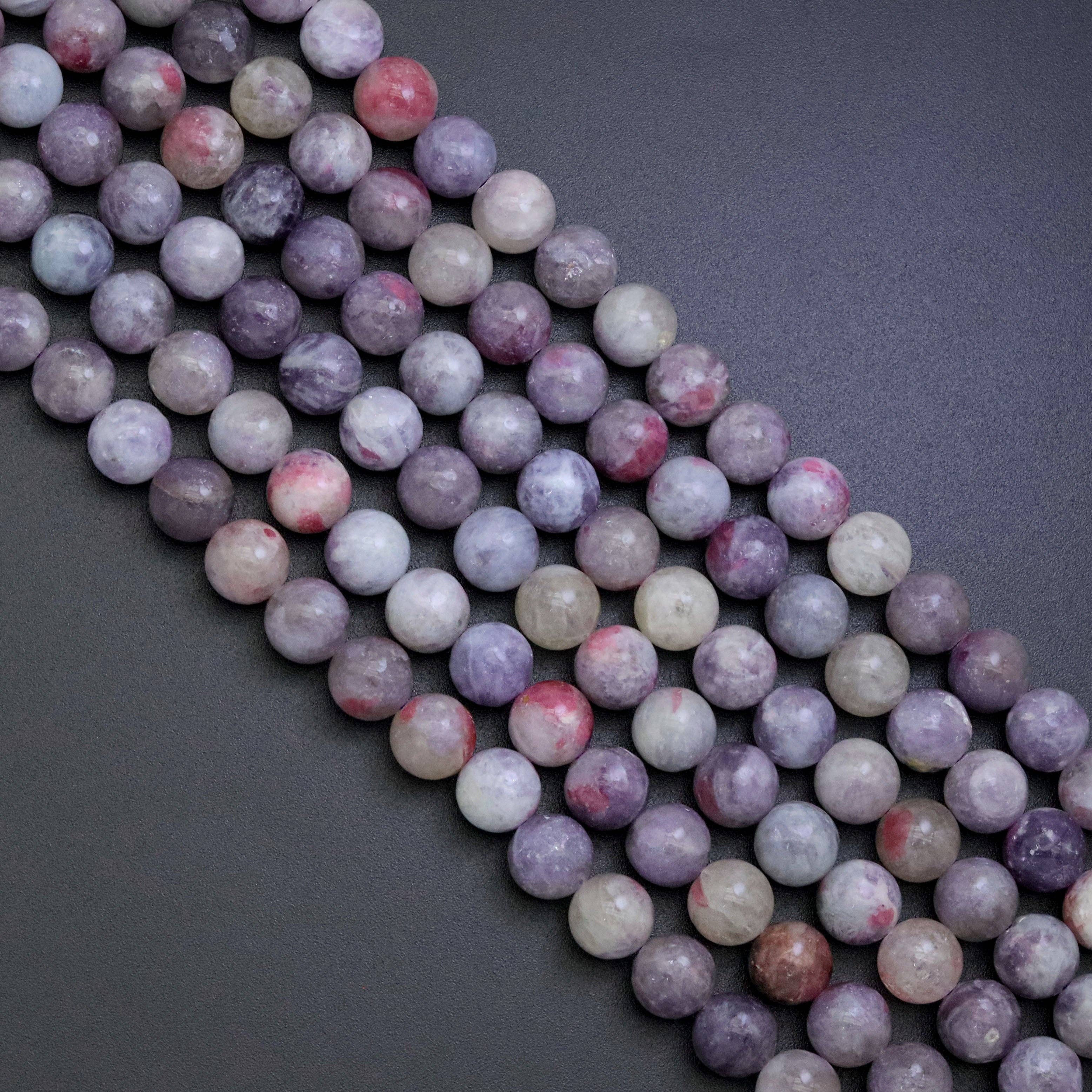Genuine Pink Tourmaline Round Smooth Beads, Sku#U1863c