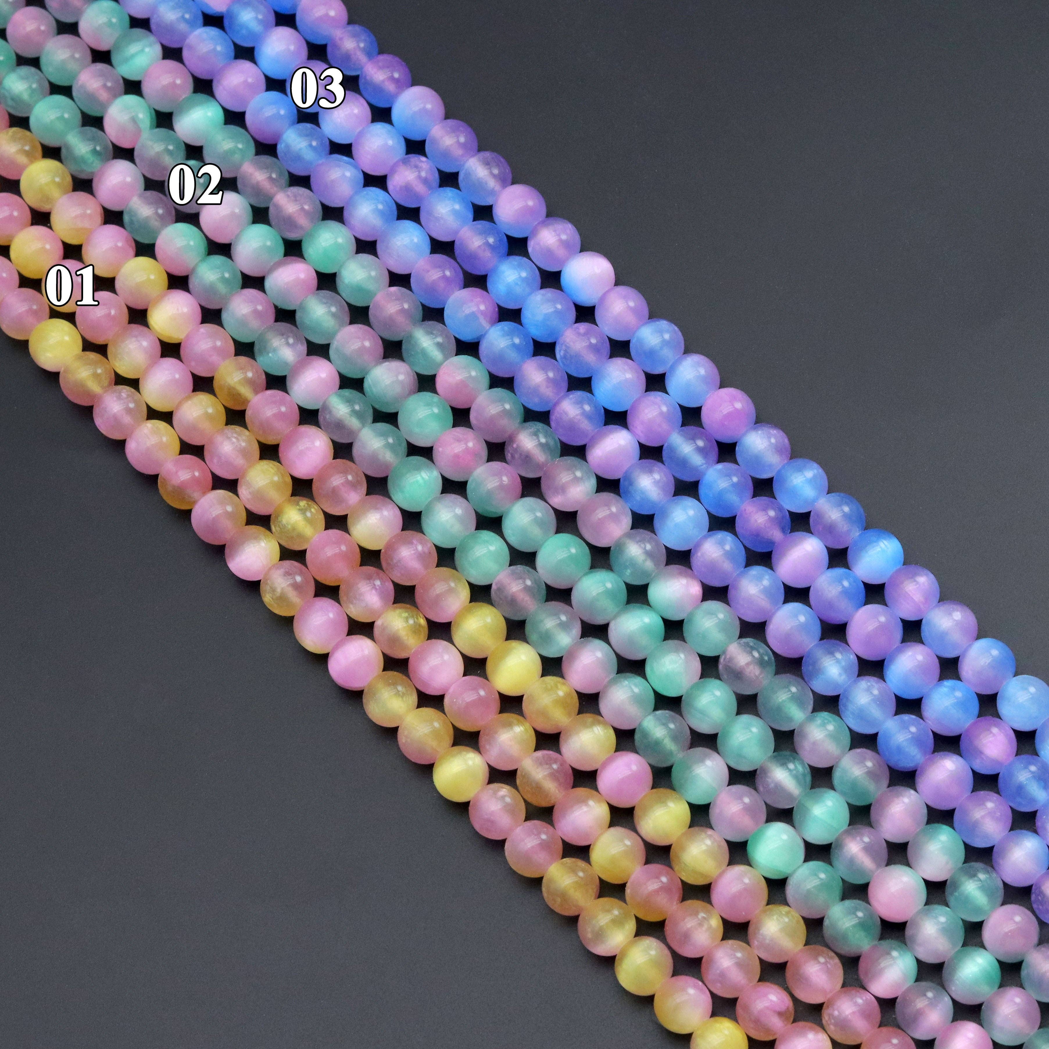 Dual Color Senelite Round Smooth Beads, Sku#U2133
