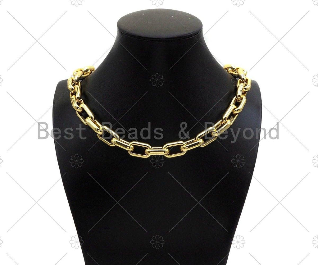 High Quality Chunky Heavy Oval link Chain, 20x13mm, SKU#E534