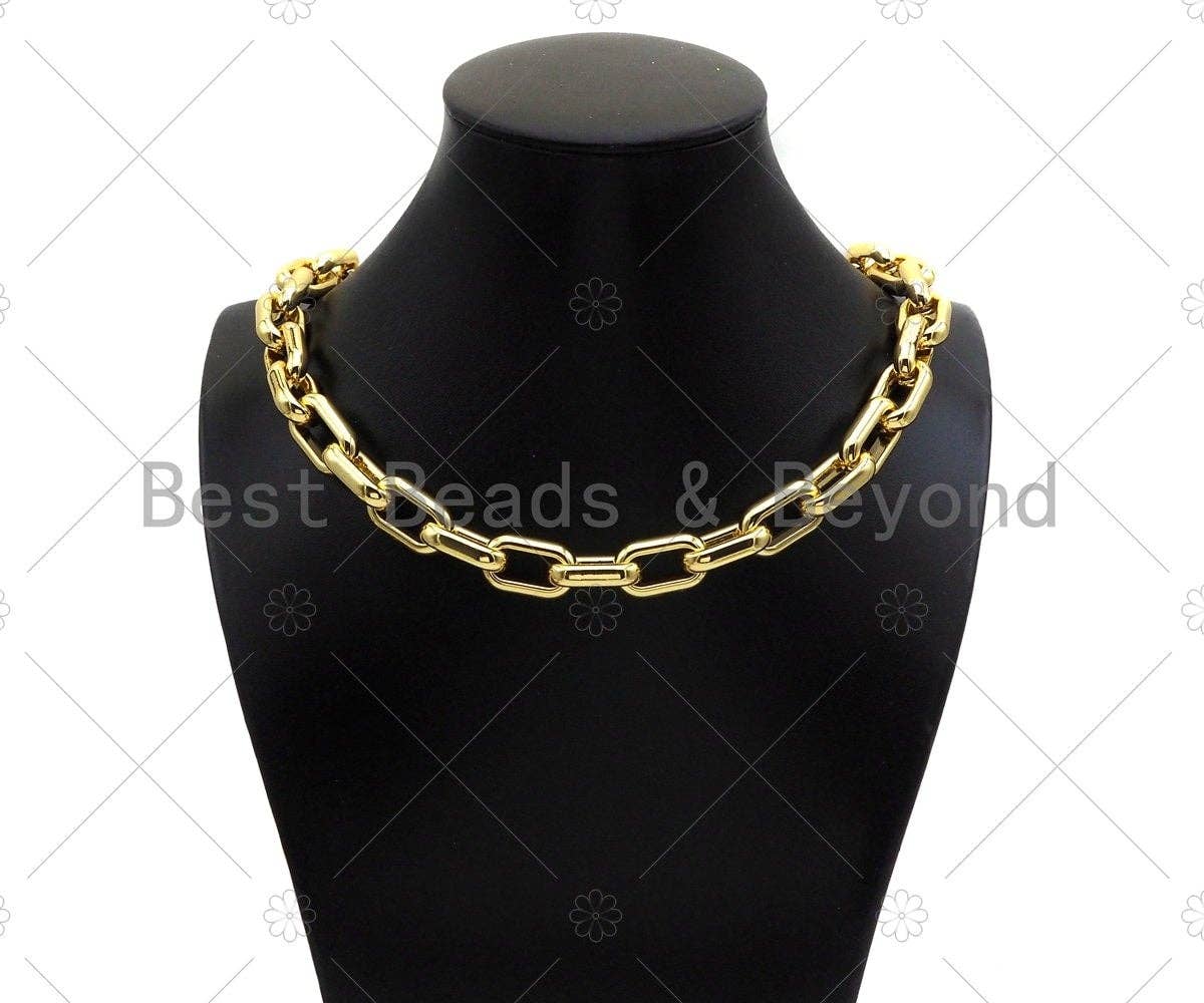 High Quality Chunky Heavy Oval link Chain, 20x13mm, SKU#E534