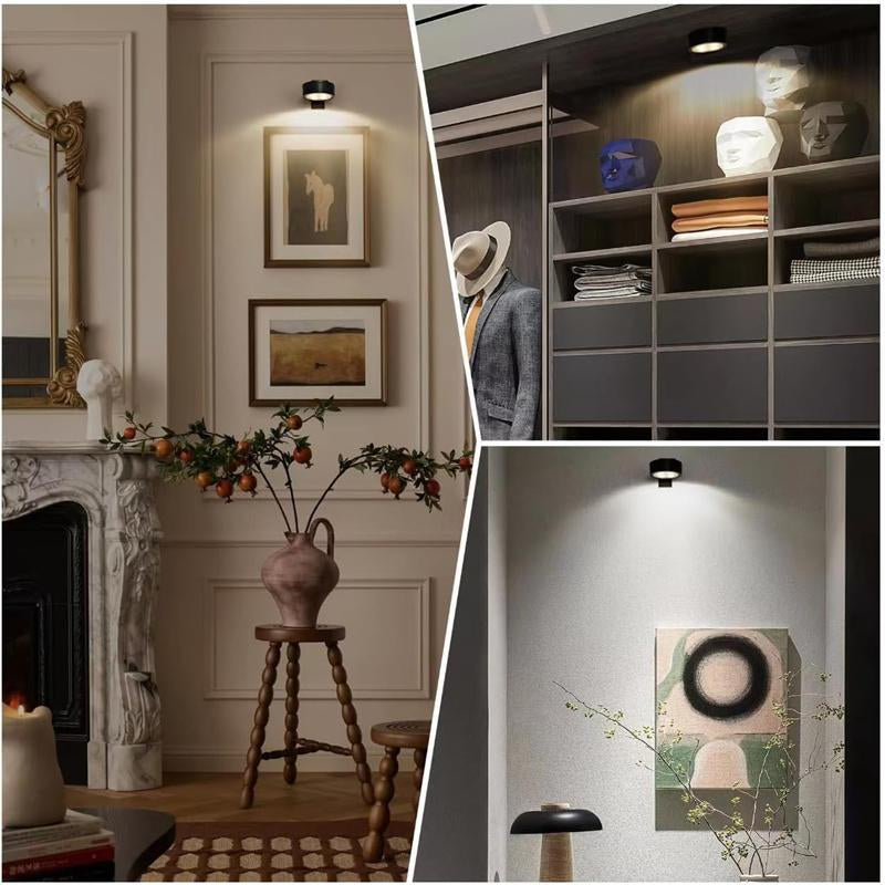 Battery Required Wall Mounted Light with 3 Lighting Modes, Wireless Magnetic Painting Light with Remote Control, Novelty Lighting for Home Decor, Multifunctional Ambient Lights #TOP PICKS