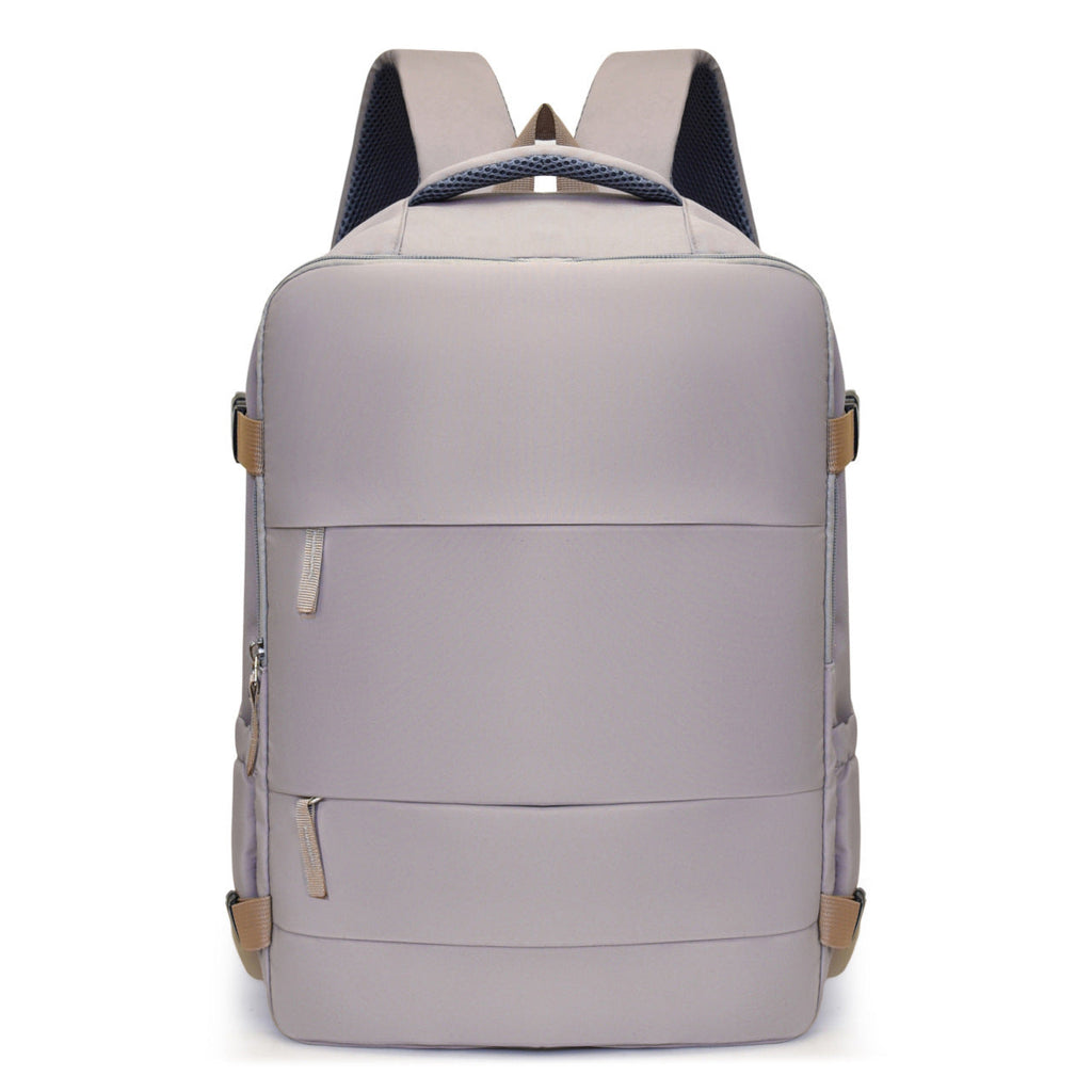 Women's Large Capacity Lightweight Multi-purpose Solid Color Travel Backpack