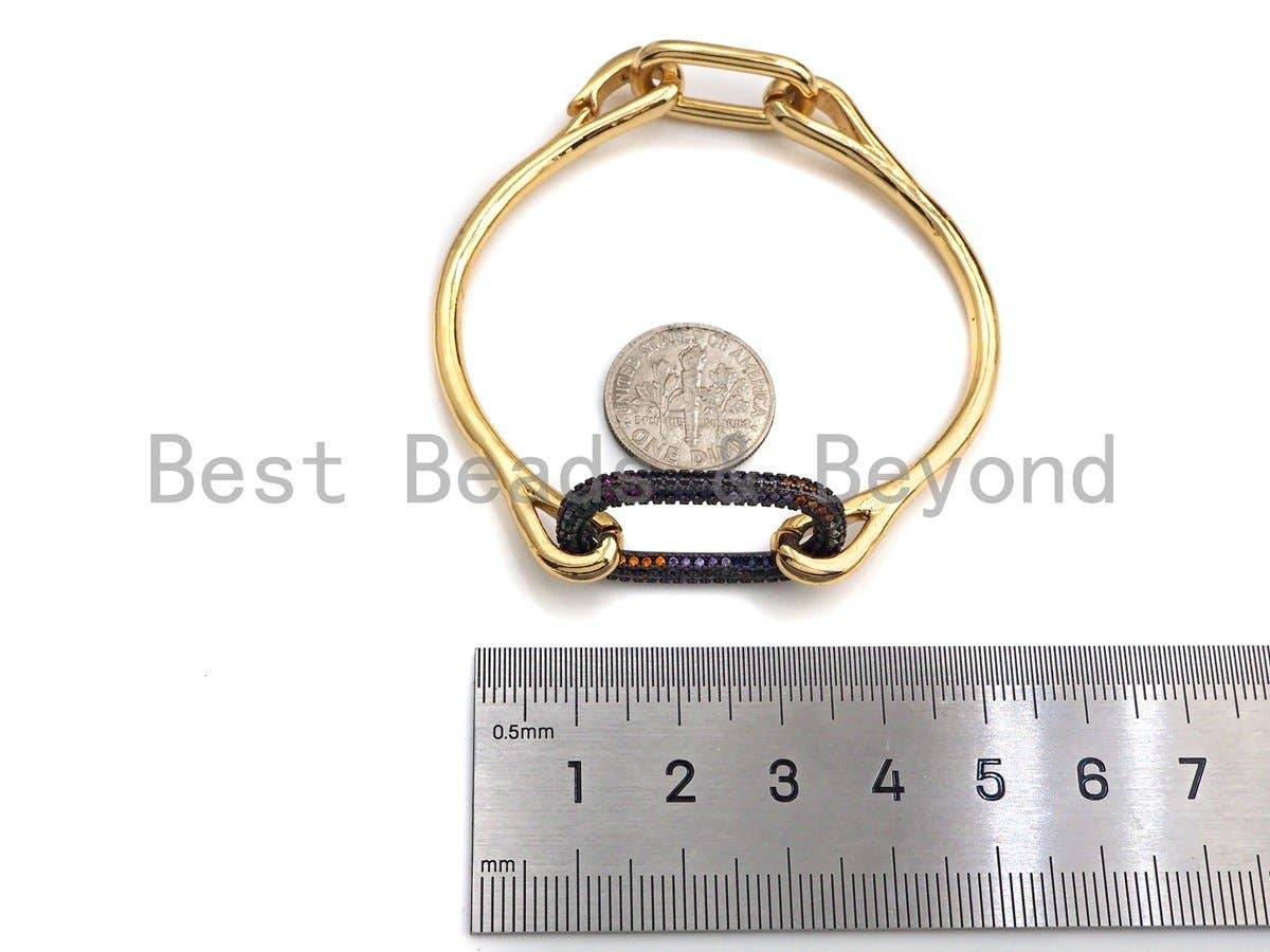 CZ Buckle Cuff Bracelet, Sku#X151