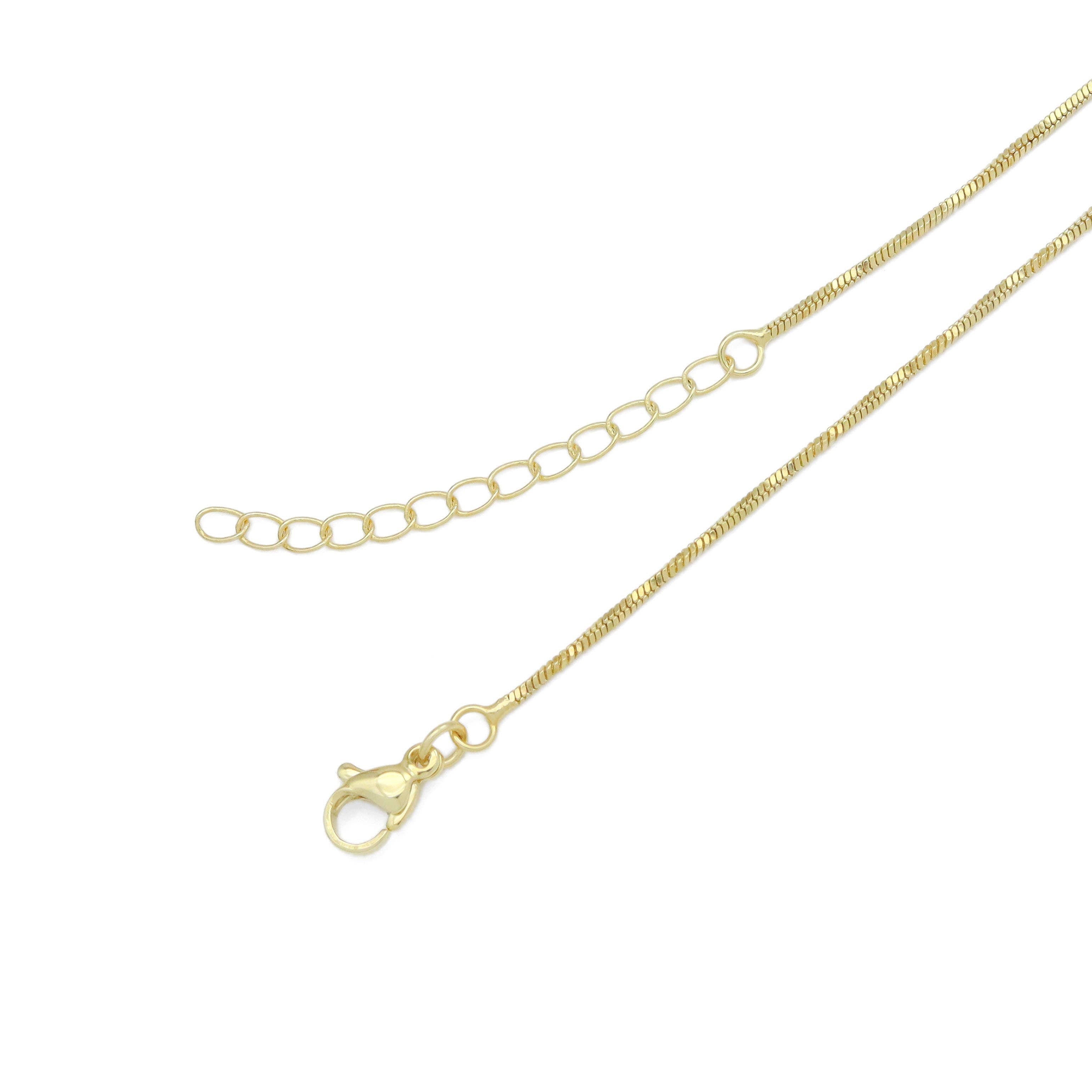 Gold Dainty Twisted Snake Chain Necklace, Sku#LD587 (Copy)
