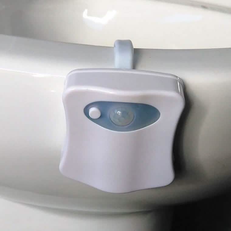 Veilleuse WC à LED 8 couleurs avec détecteur de mouvement
