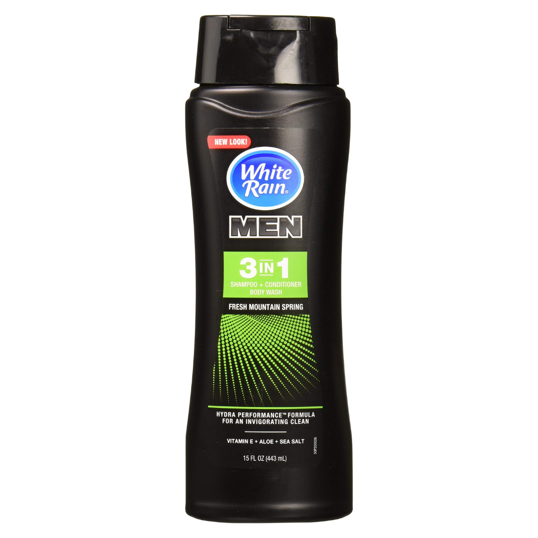 White Rain 3-in-1 Shampoo Conditioner Body Wash Men (18oz)