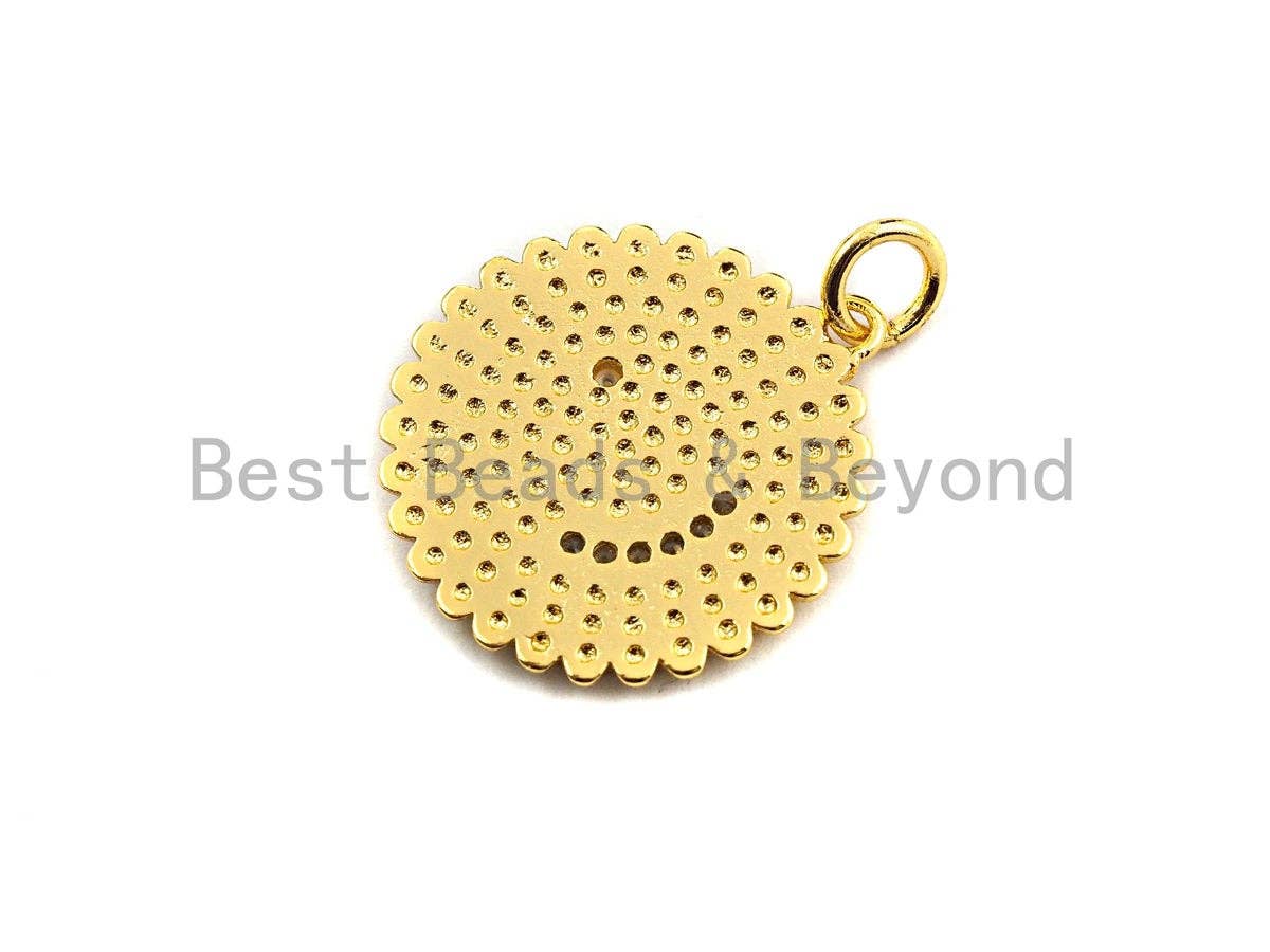 Enamel Moon Star Round disc Charm Pendant, Black/Red/White Enamel charm, Enamel round disc charm, 21x23mm,sku#Z408