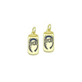 Gold Enamel Polar Can Charm Pendant,Sku#LD729