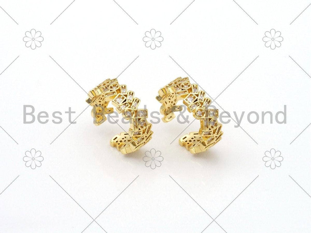 Baguette CZ Adjustable Ring, Sku#X209
