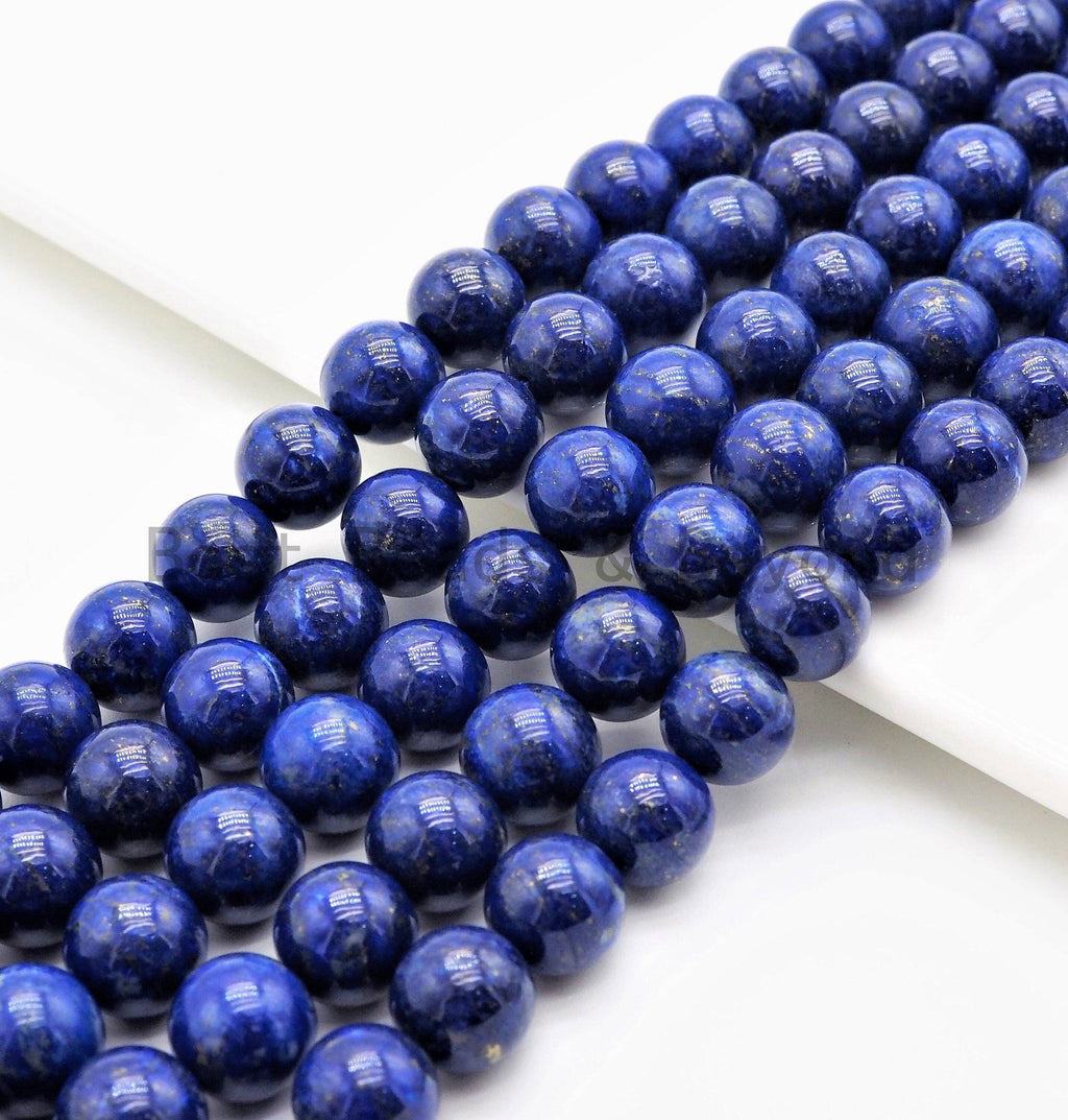 High Quality Natural Lapis Smooth Round Beads, U348