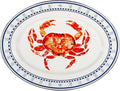 Golden Rabbit Enamelware - 12 x 16 Oval Platter (Crab House)