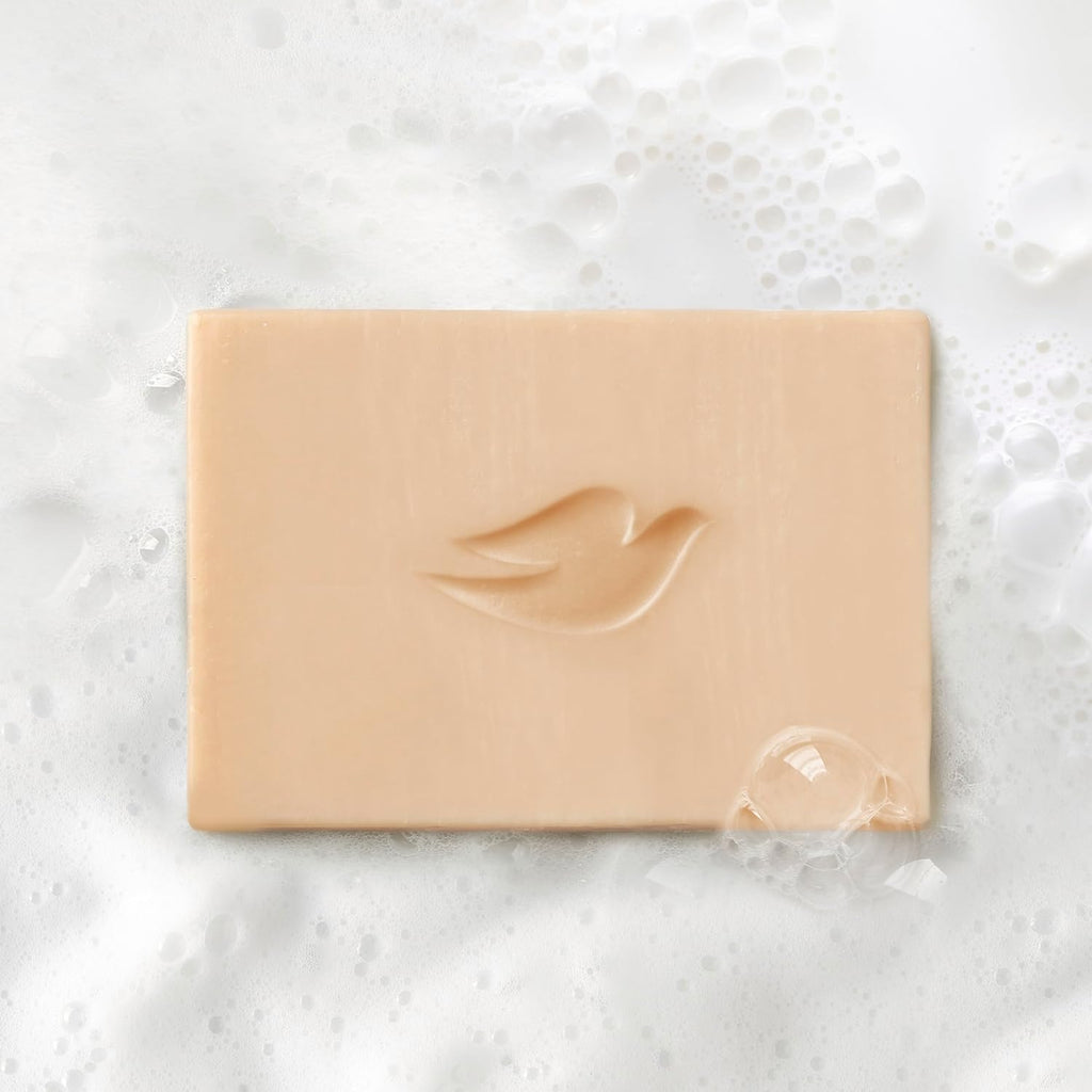 Pain de Toilette Solide Lait Végétal Noix de Coco & Sucre Litchi Revitalisant Douceur Dove, Lot de 4, pour une Peau Hydratée, Nettoyant Doux, Sans Sulfates ni Parabènes, Formule Biodégradable à 98%, 142 g