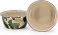Golden Rabbit Enamelware - Set of 4 - 3cup Salad Bowls (Camouflage)