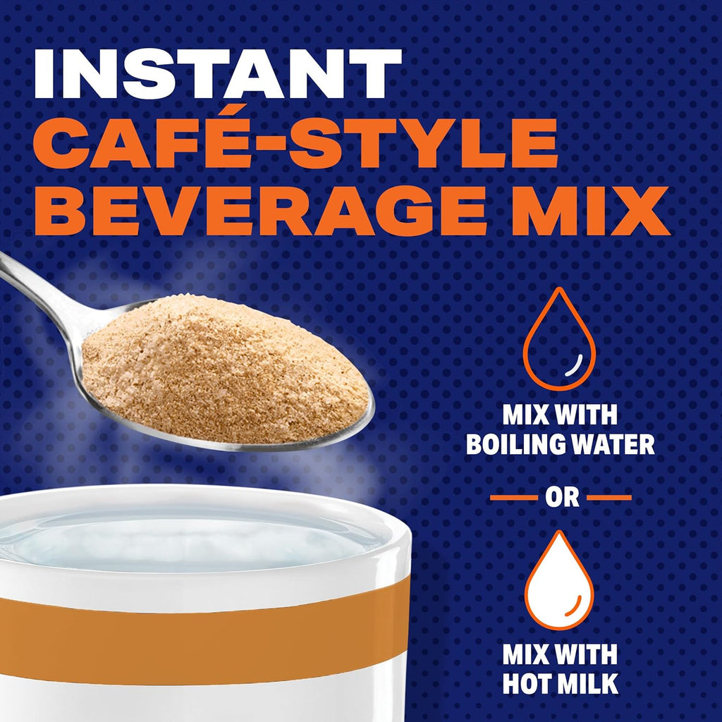 Préparation pour boisson instantanée style café Maxwell House, facile à préparer, 1 boîte, pour un café rapide le matin ou une gâterie l'après-midi, Latté Vanille Caramel, casher laitier, 246 g
