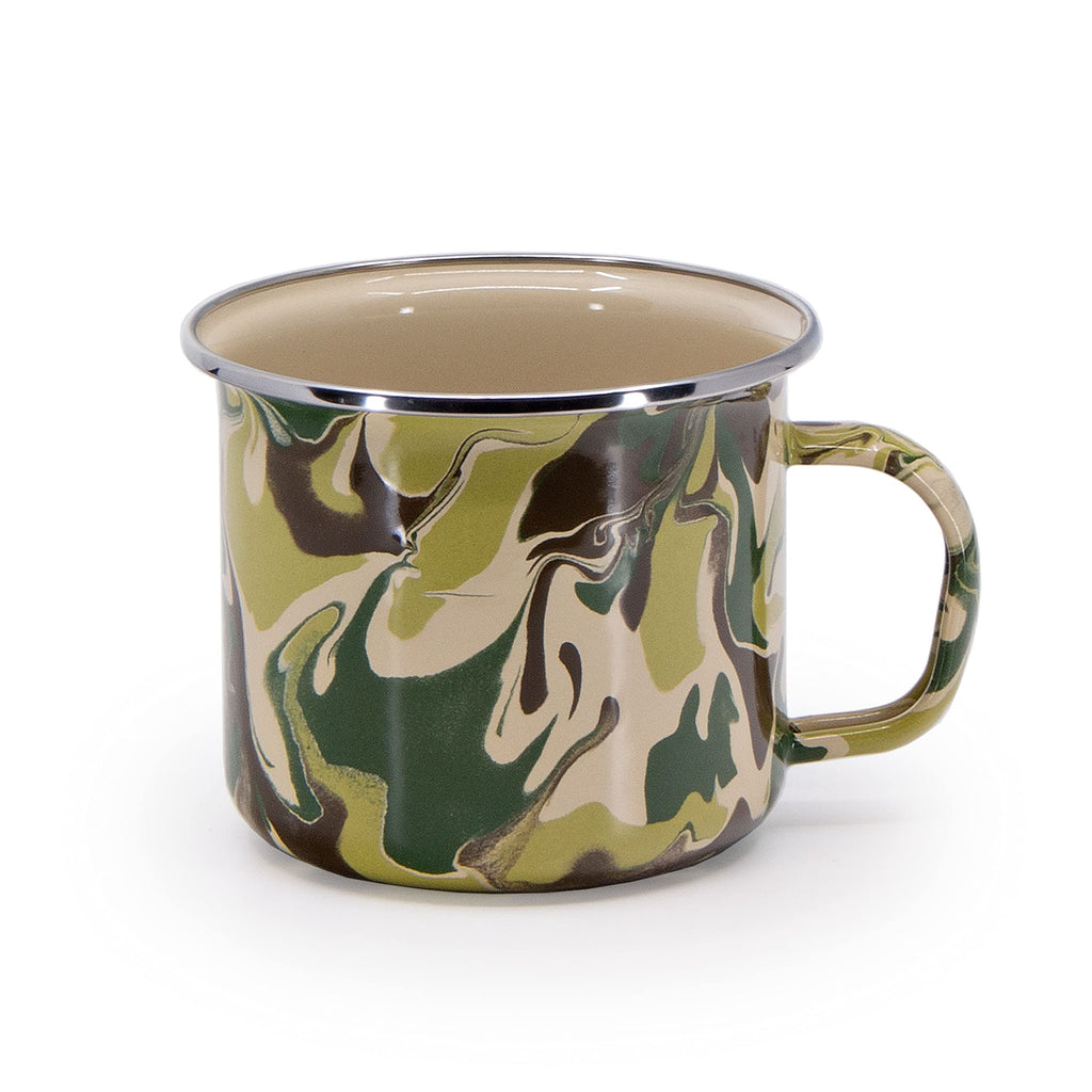 Golden Rabbit Enamelware 24 oz Grande Mugs Set of 4