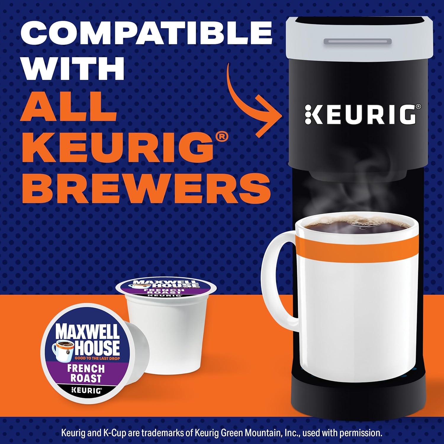 Dosettes de café K-Cup Maxwell House French Roast (torréfaction foncée), boîte de 10