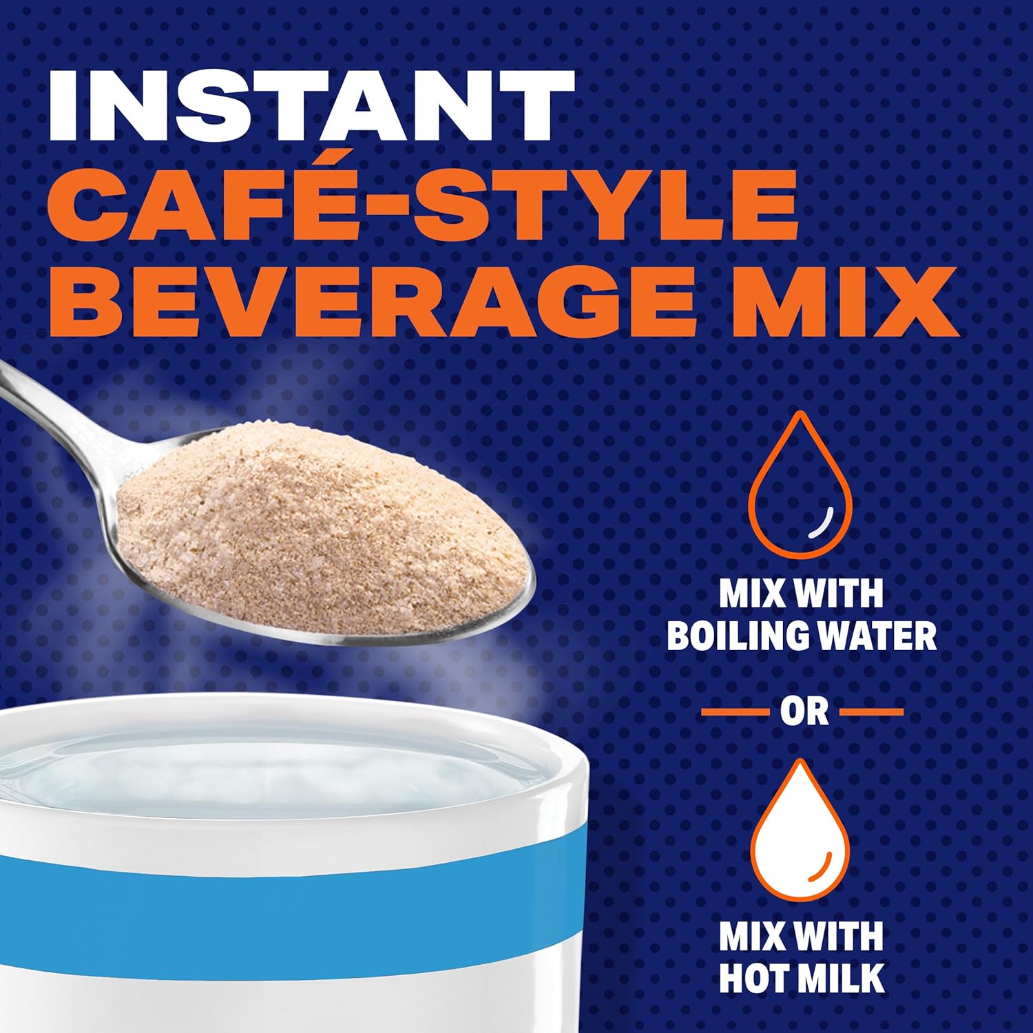 Préparation instantanée pour boisson de style café Maxwell House, facile à préparer, 1 boîte, pour un café rapide le matin ou une gâterie l'après-midi, café vanille française, produits laitiers casher, 238 g