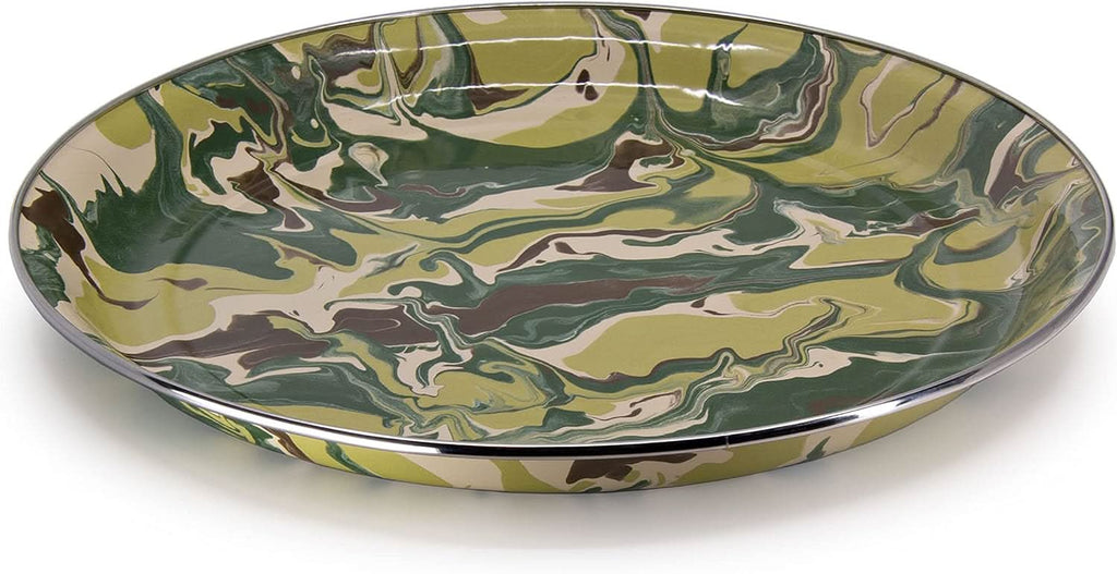 Golden Rabbit Enamelware Medium Tray  15.5" (Camouflage)