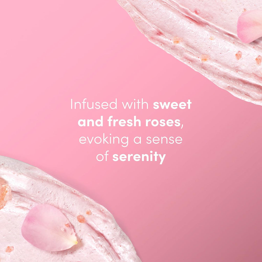 Gommage Corps au Sel Rose de l'Himalaya et à l'Huile de Rose Dove Exfolie et Nourrit en Profondeur pour une Peau Lisse et Éclatante 425 g