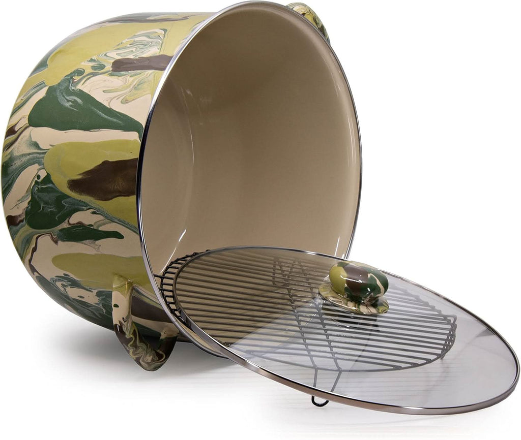 Golden Rabbit Enamelware Stock Pot 18 QUARTS (Camouflage)