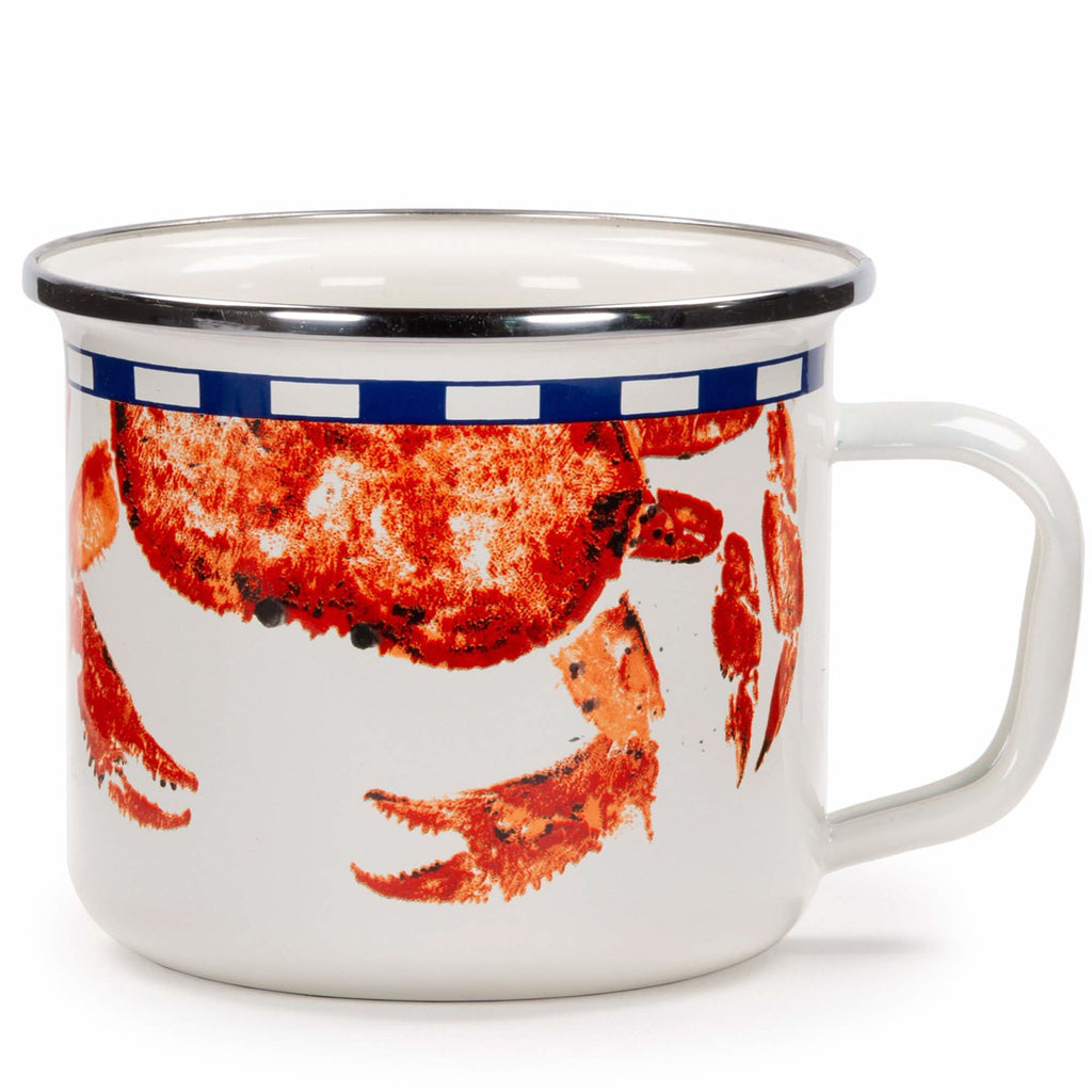 Golden Rabbit Enamelware 24 oz Grande Mugs Set of 4