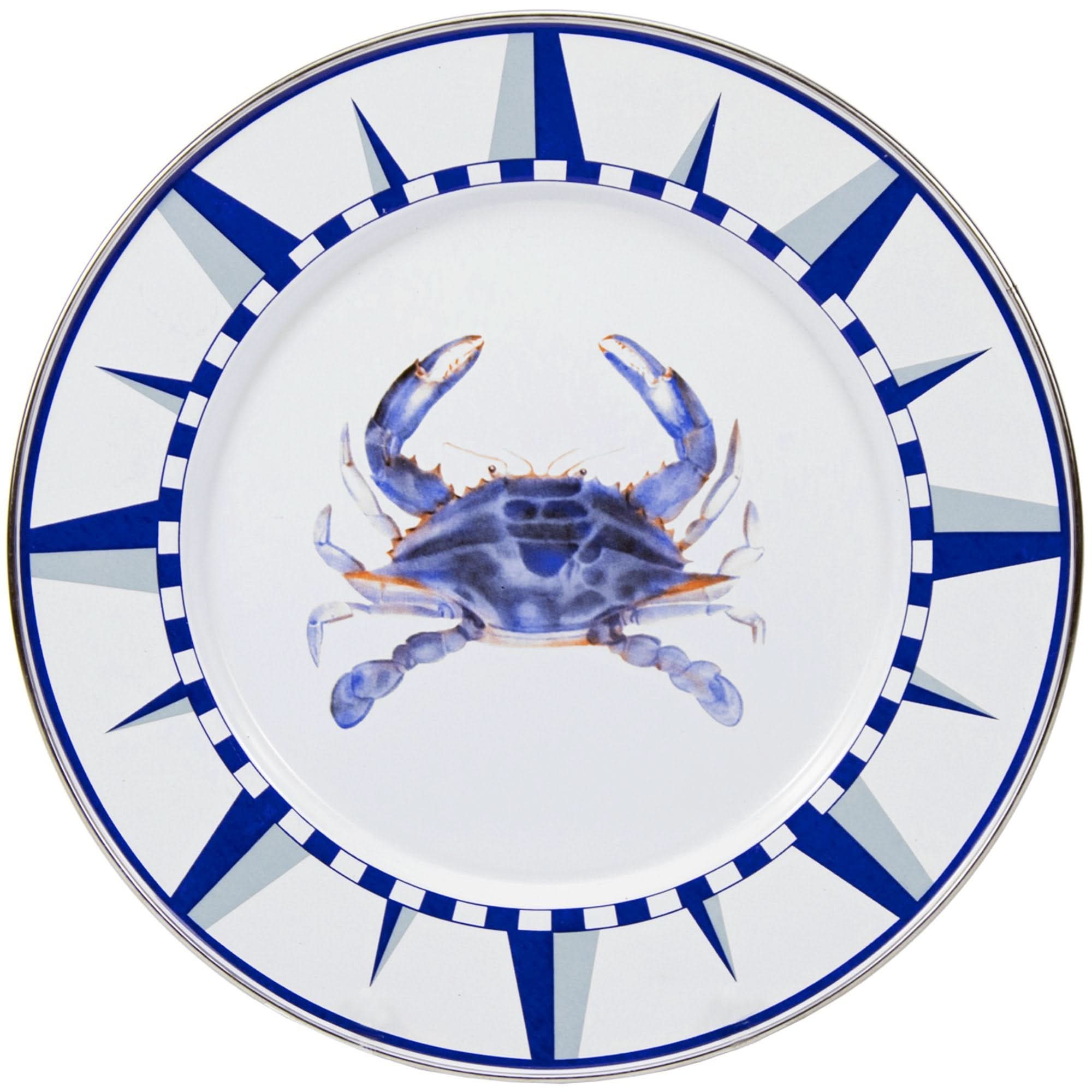 Golden Rabbit Enamelware 10.5" Dinner Plates , Set of 4